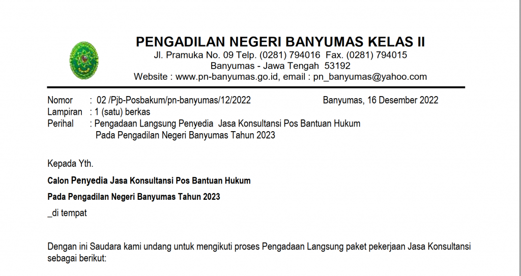 Lelang Barang dan Jasa