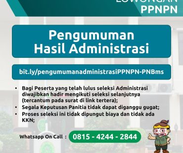 Pengumuman Hasil Administrasi