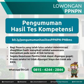 Pengumuman Hasil Tes Kompetensi