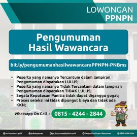 Pengumuman Hasil Wawancara
