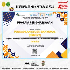 Penghargaan pada KPPN Award Purwokerto 2024