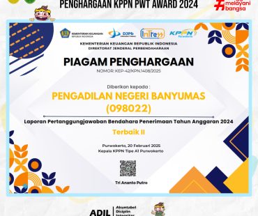 Penghargaan pada KPPN Award Purwokerto 2024