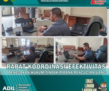 Rapat Koordinasi Efektivitas Penegakan Hukum Tindak Pidana Pencucian Uang Dengan Memperhatikan Penilaian Resiko